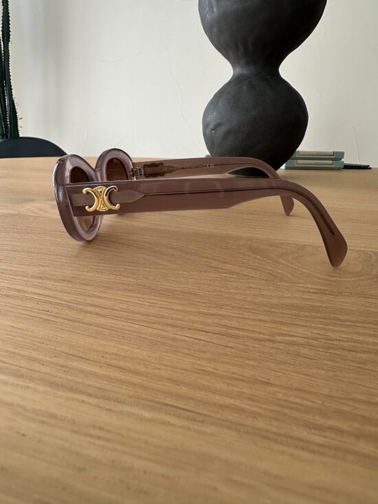 Celine CL40194U 45F Triomphe Sunglasses Brown Crystal Gradient Authentic w/ Case main image 5